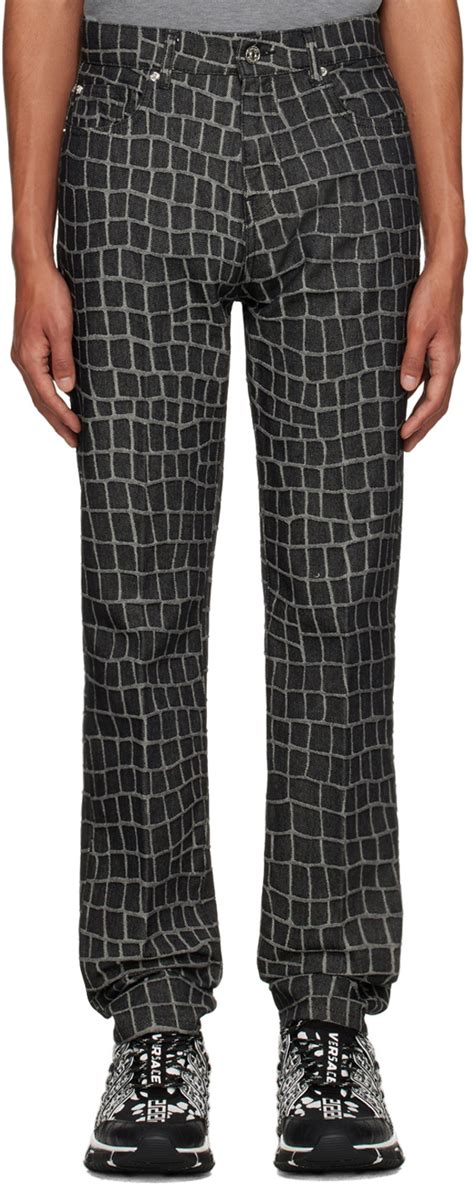 versace grey jeans